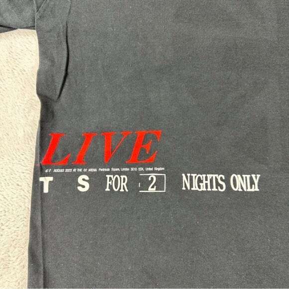 Travis Scott Men's Size Large 100% Cotton O2 Union Jack Black T-Shirt Made USA - Picture 11 of 11